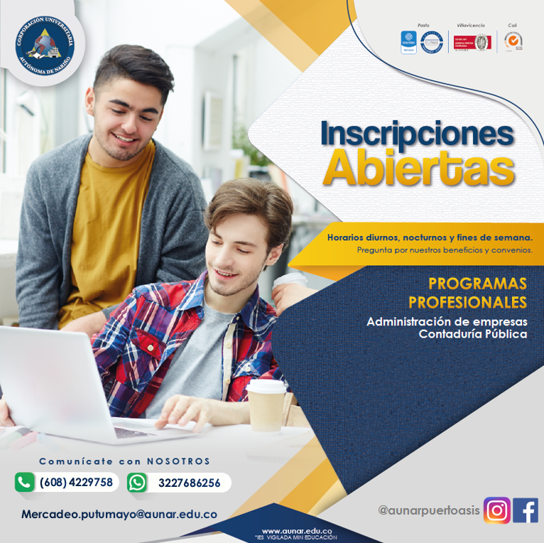 inscripciones AUNAR